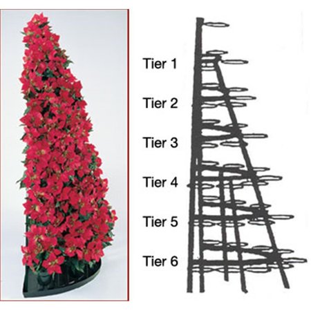 CREATIVE DISPLAYS - 6.5ft Half Round Tree Rack CR54612